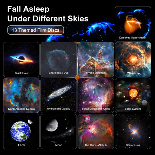ACICILI Sternenhimmel projektor, 13 in 1 Galaxy Projector, astronaut projektor mit Timer, Planetarium Projector für Room Decor, Sternenprojektor Weihnachtsgeschenke für Kinder Erwachsene-Weiß