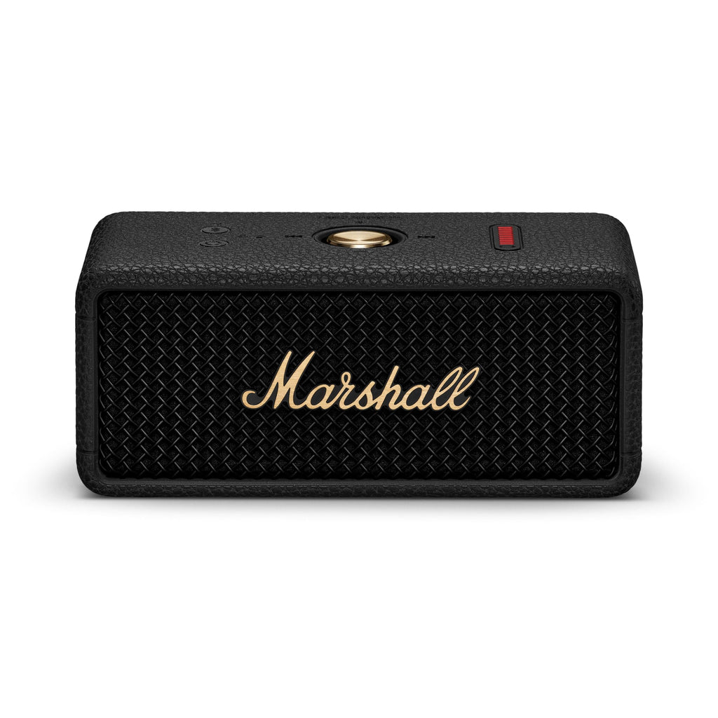 Marshall Emberton III tragbare Bluetooth Lautsprecher, kabellos, IP67 Staub und wasserfest, über 32 Stunden Spielzeit - Schwarz und Messing