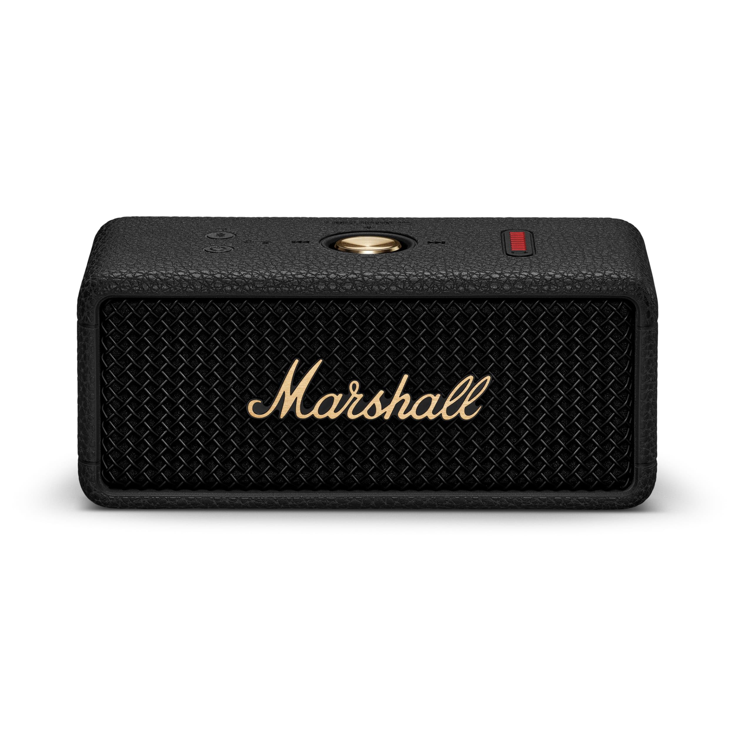 Marshall Emberton III tragbare Bluetooth Lautsprecher, kabellos, IP67 Staub und wasserfest, über 32 Stunden Spielzeit - Schwarz und Messing