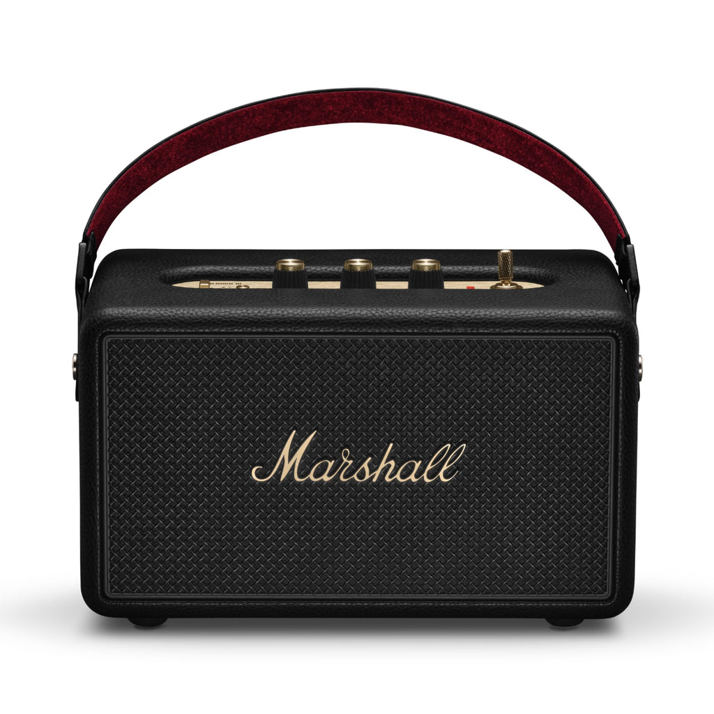 Marshall Kilburn III Tragbarer Bluetooth Lautsprecher mit über 50 Stunden Spieldauer - Schwarz und Messing