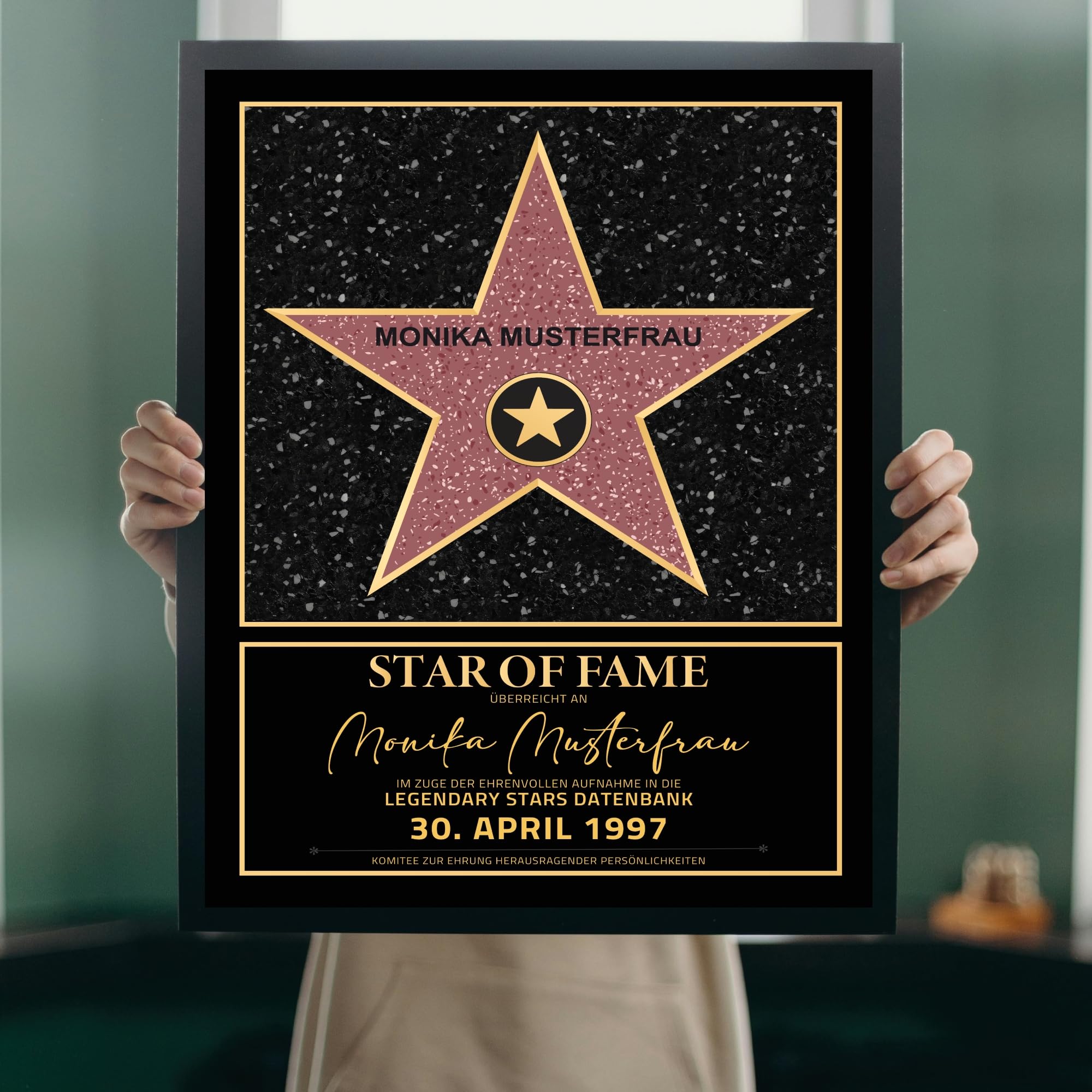 Persönlicher Hollywood Stern Walk of Fame Stil