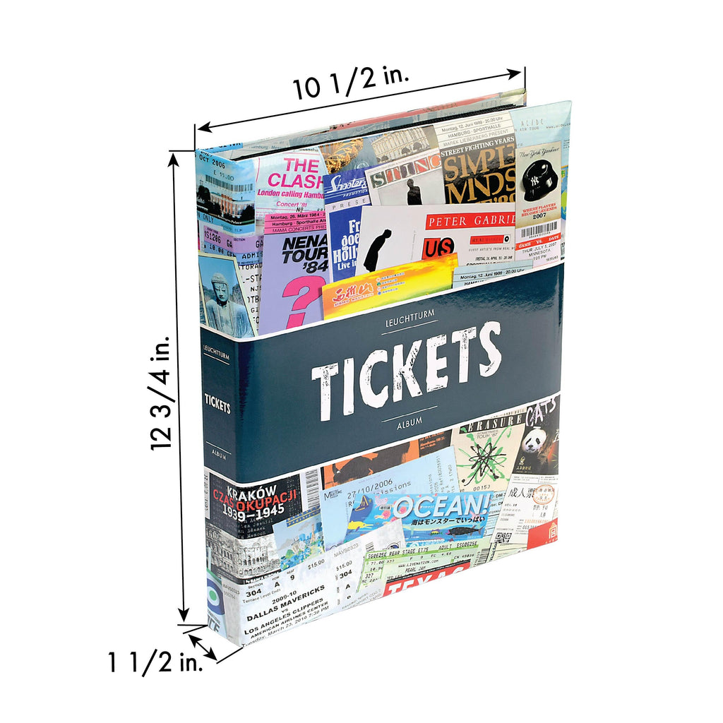 Ticket-Sammelalbum - Album für 148 Eintrittskarten, Konzertkarten und Tickets