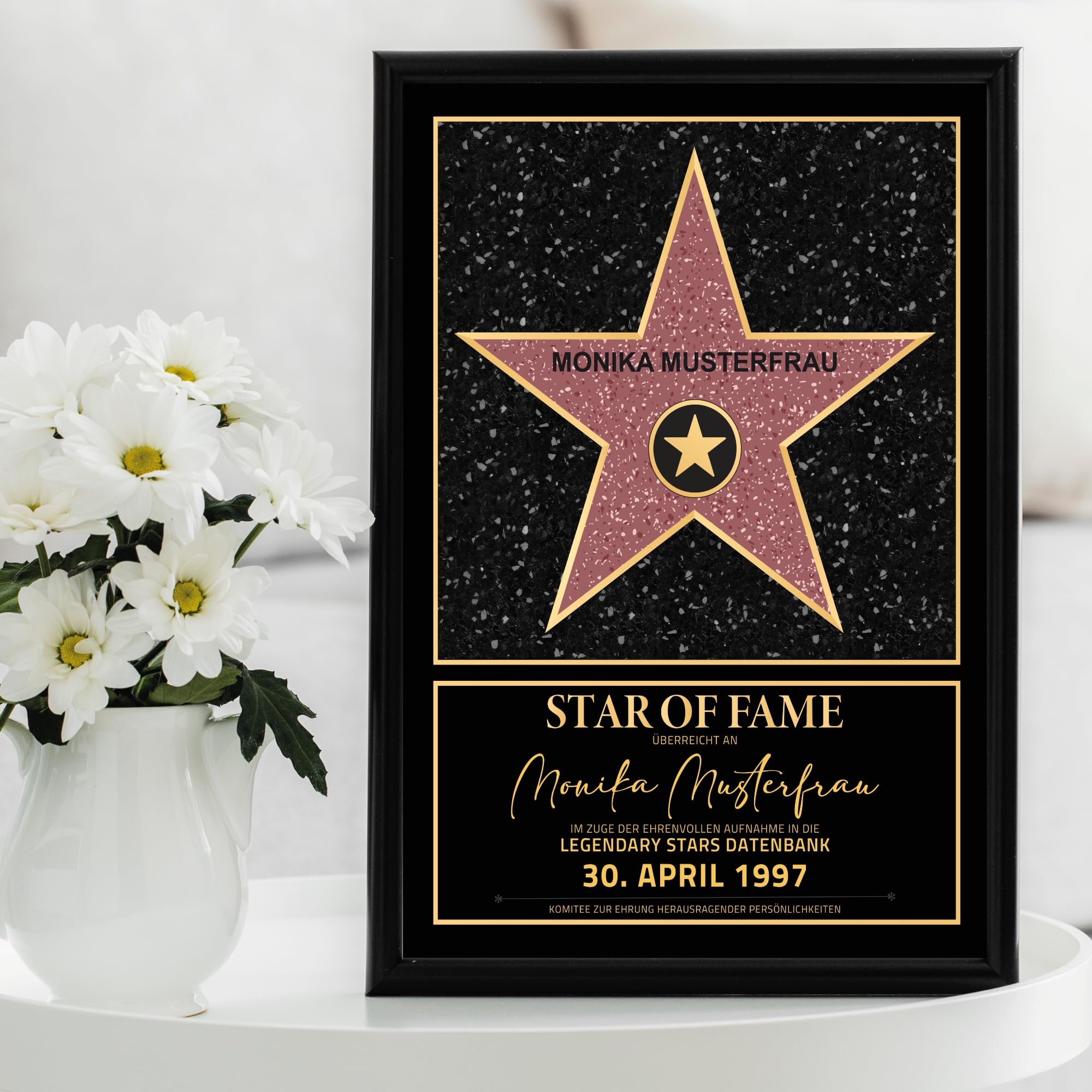 Persönlicher Hollywood Stern Walk of Fame Stil