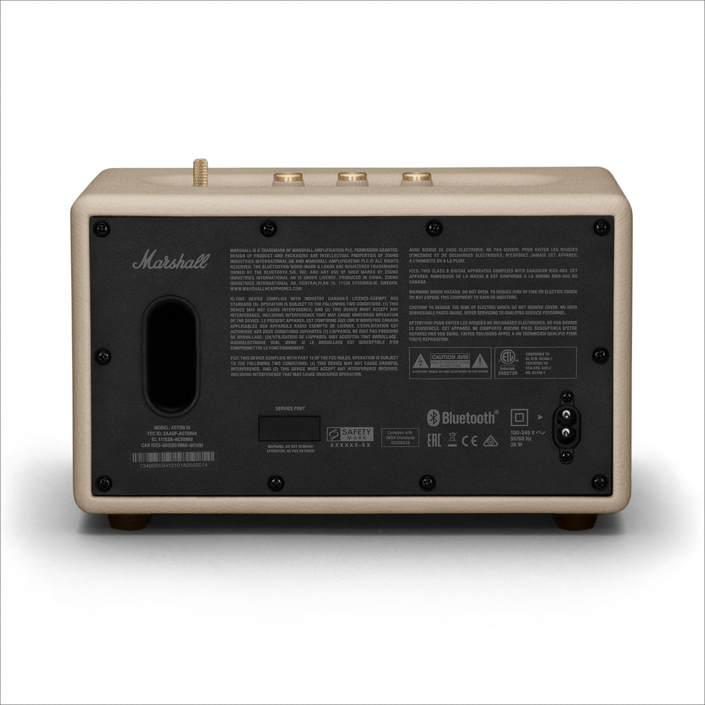 Marshall Acton III Bluetooth Lautsprecher, kabellos – Crème