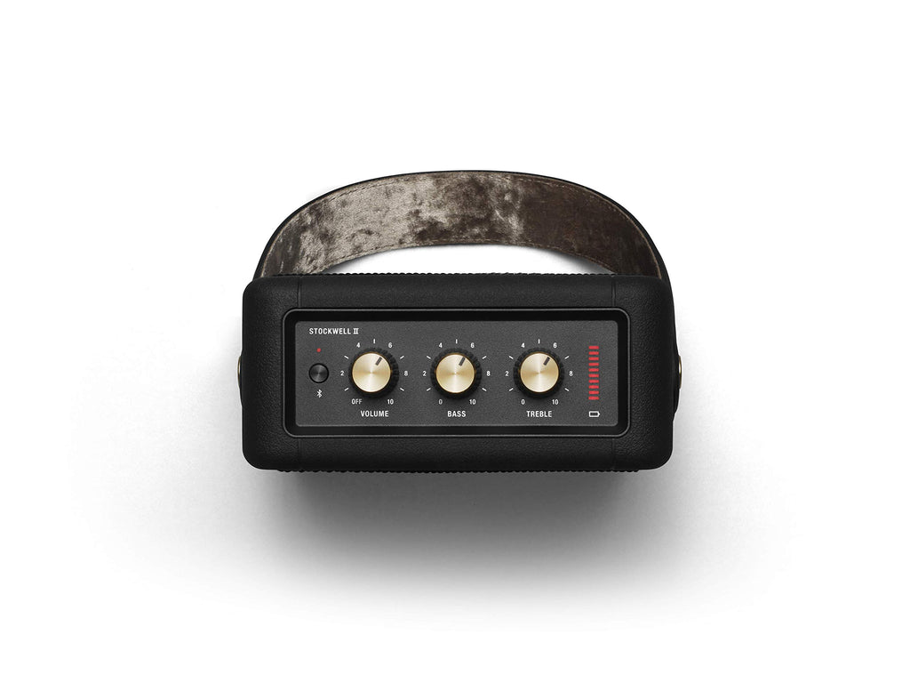 Marshall Stockwell II Portable Bluetooth Speaker - Black&Brass