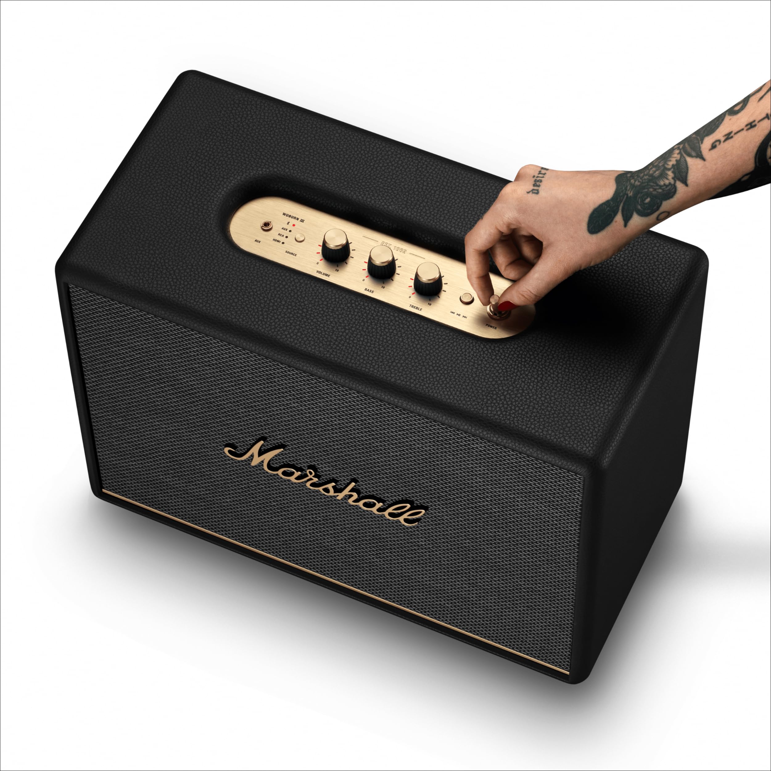 Marshall Woburn III Bluetooth-Lautsprecher, Kabellos – Schwarz