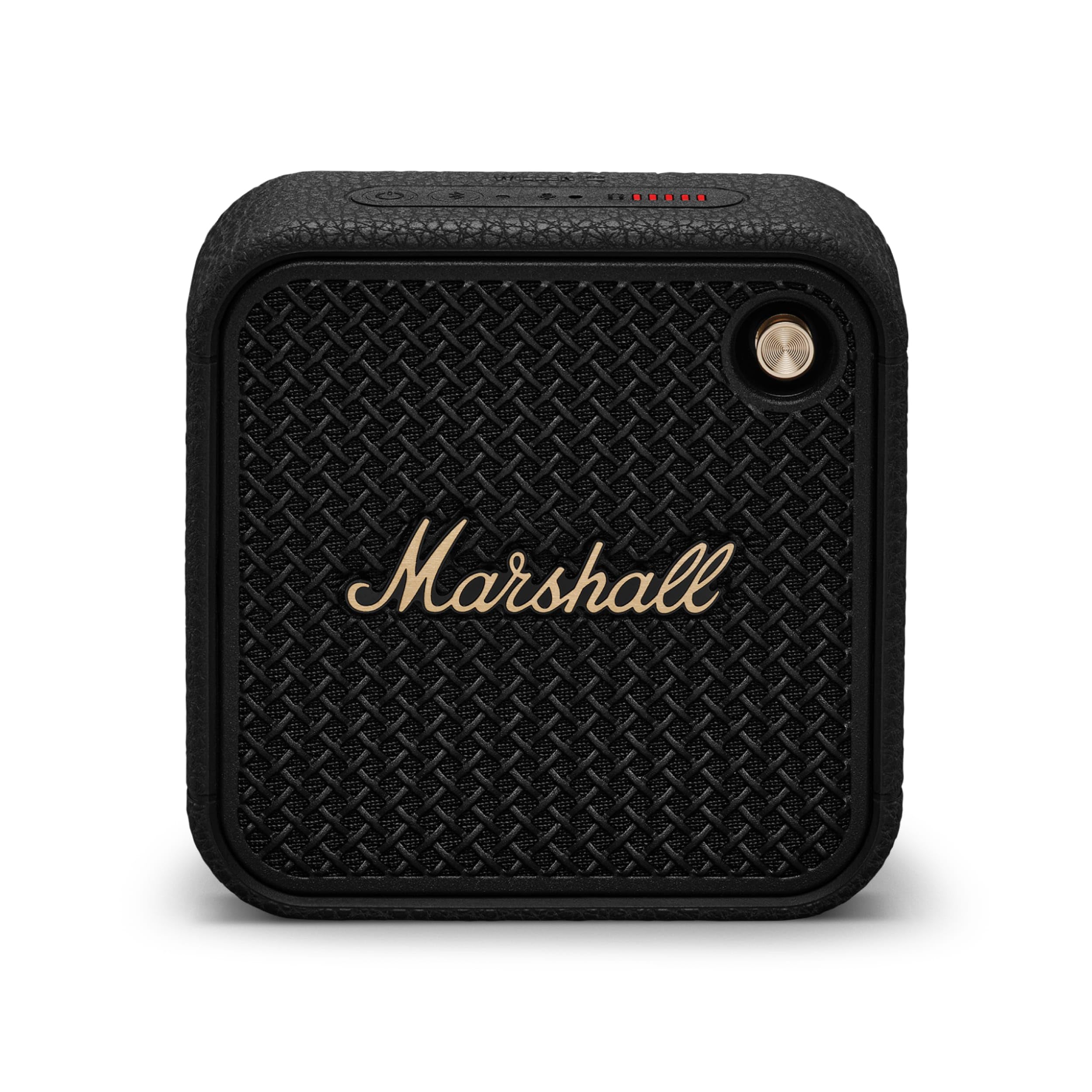 Marshall Willen II Bluetooth-Lautsprecher, kabellos, über 17+ Stunden Spielzeit, wasserdicht nach IP67 – Schwarz und Messing