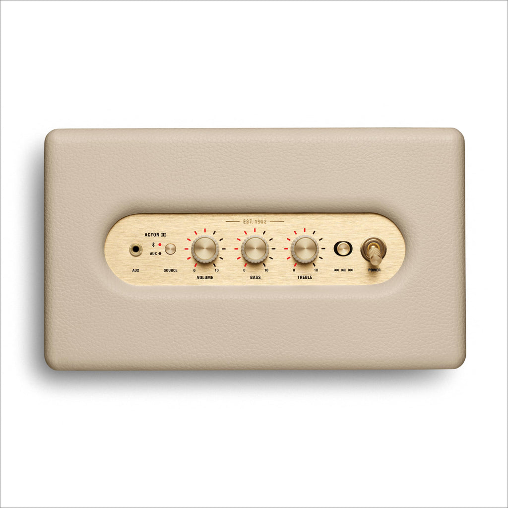 Marshall Acton III Bluetooth Lautsprecher, kabellos – Crème