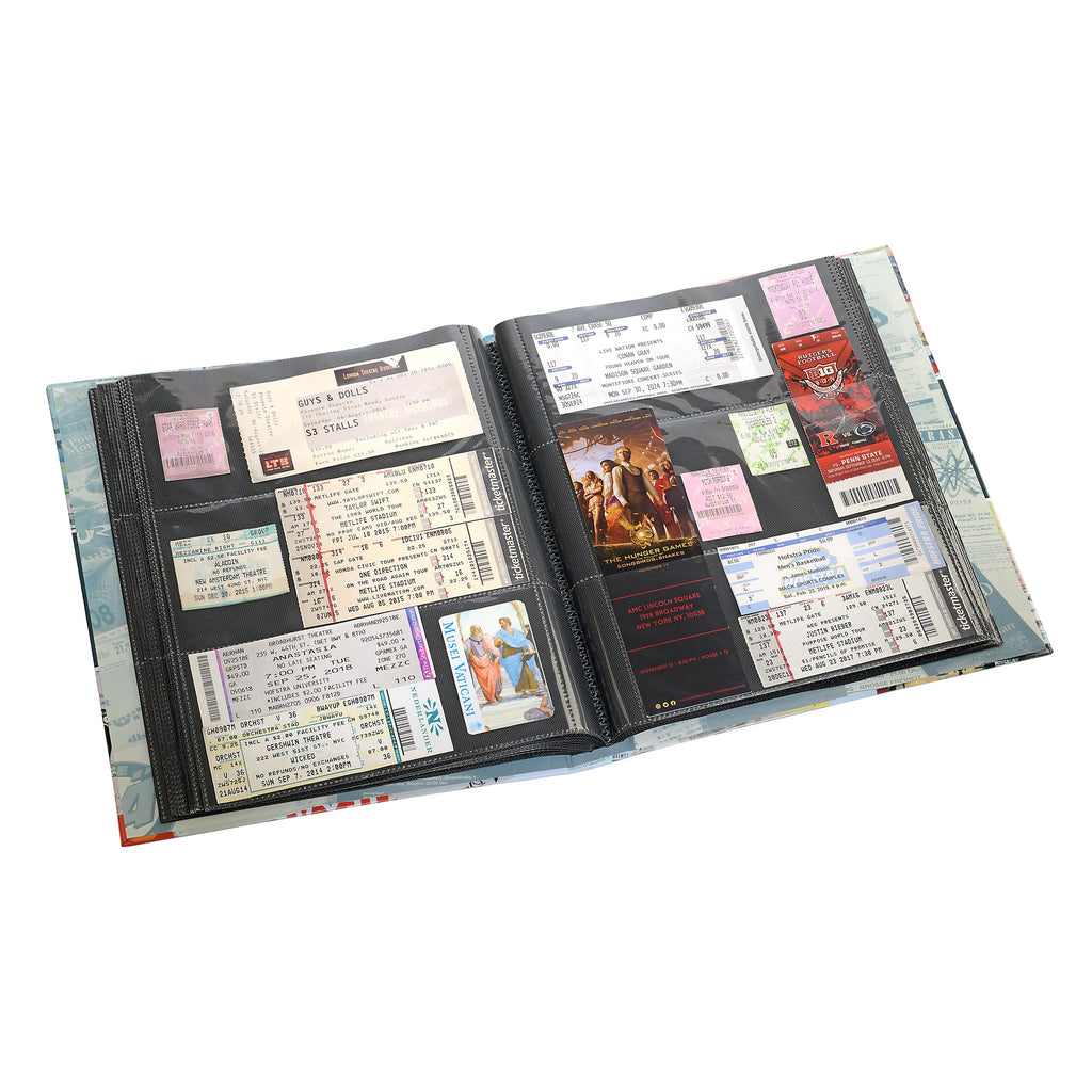 Ticket-Sammelalbum - Album für 148 Eintrittskarten, Konzertkarten und Tickets
