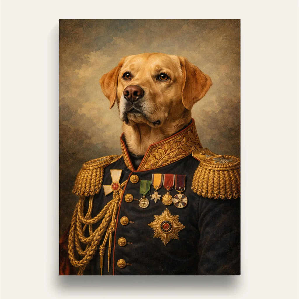 Custom Vintage Pet Portrait