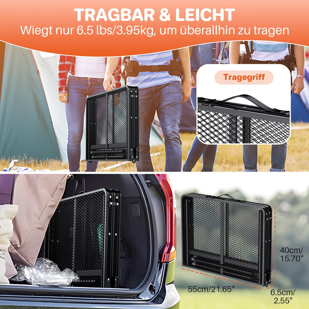 Klappbarer Grilltisch