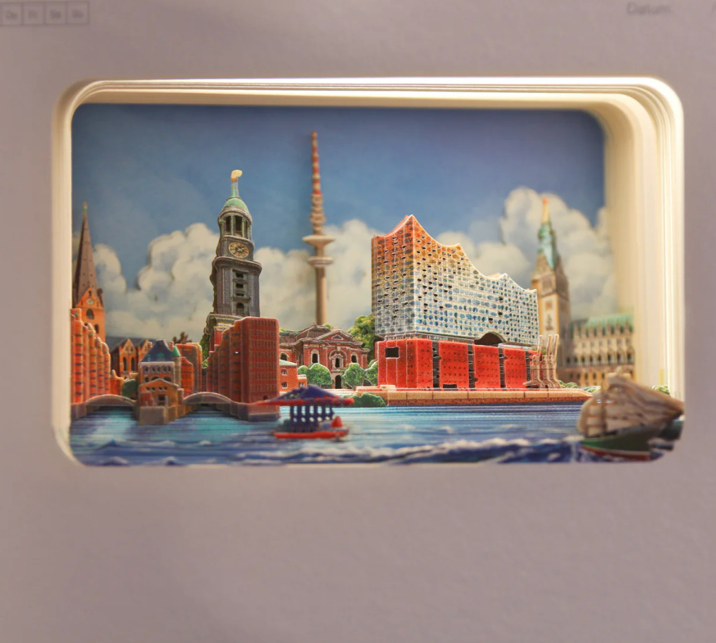Hamburg 3D-Notizbuch (analog)