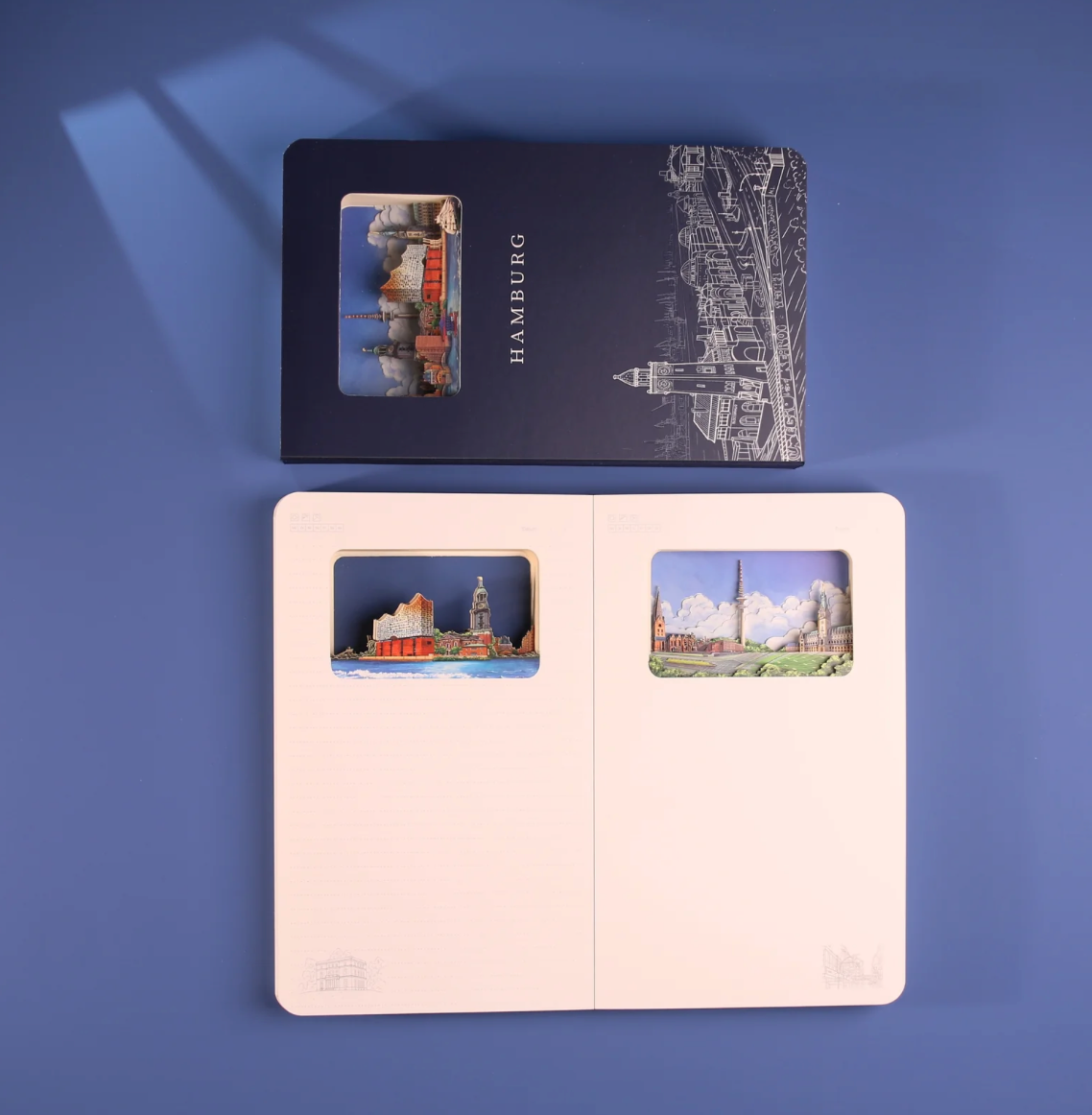 Hamburg 3D-Notizbuch (analog)