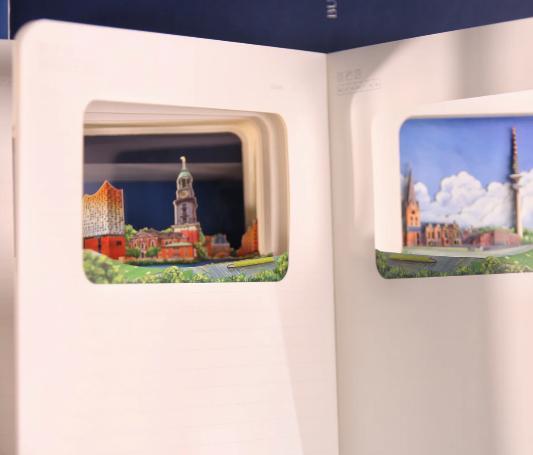 Hamburg 3D-Notizbuch (analog)