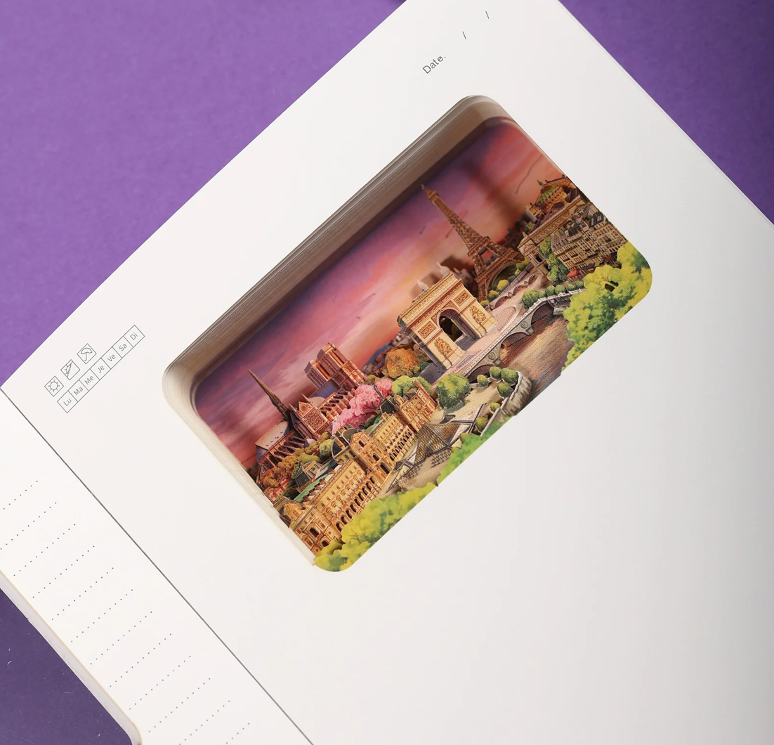 Paris 3D-Notizbuch (analog)