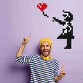 Pixel Art Kit "Big Girl w/o Balloon" 3 Scoutz awesum.shop 1000 Awesum.things Fairmar