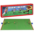 TIPP-KICK Spiel Retro Edition Tischfußball-Set - Nostalgisches Fußball-Spiel im 50er Design mit Spielern, Torwarten, Metall-Toren, Bällen und Spielfeld aus Filz, Geschenkidee für Fans