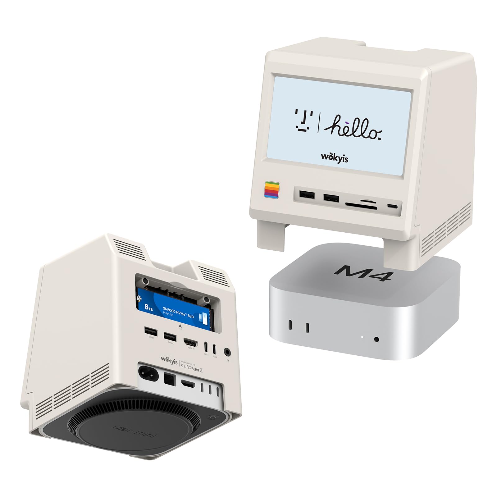 Wokyis M5 Retro-Dockingstation für Mac mini M4
