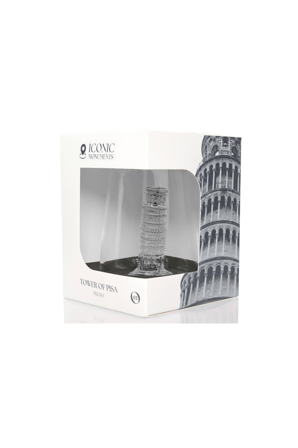 DESIGNGLAS - ICONIC - DER SCHIEFE TURM VON PISA