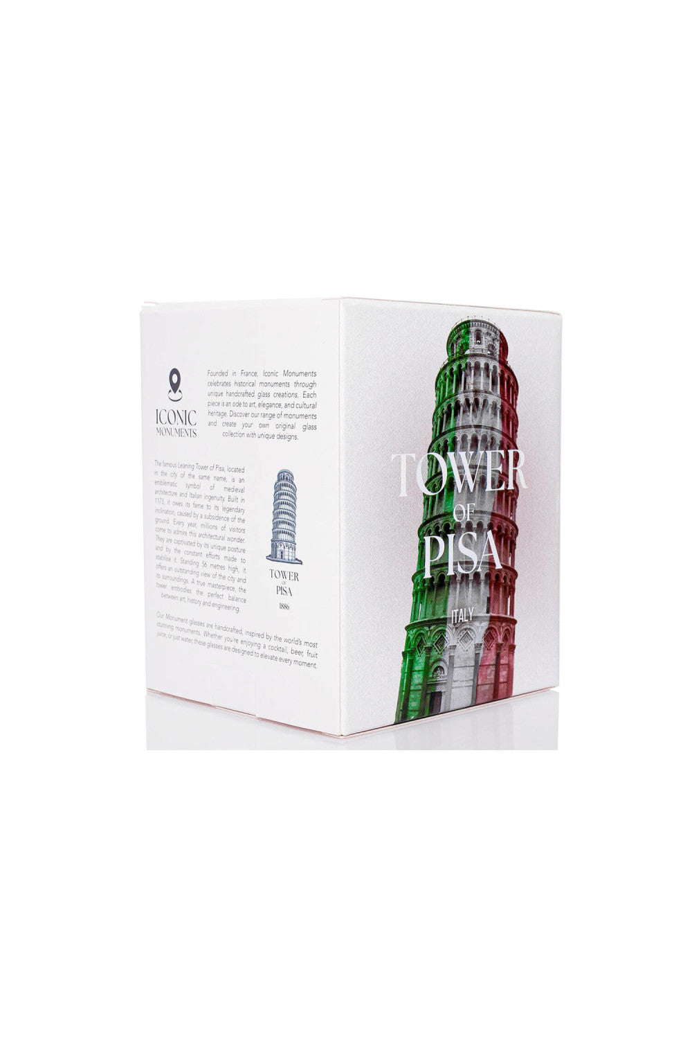 DESIGNGLAS - ICONIC - DER SCHIEFE TURM VON PISA
