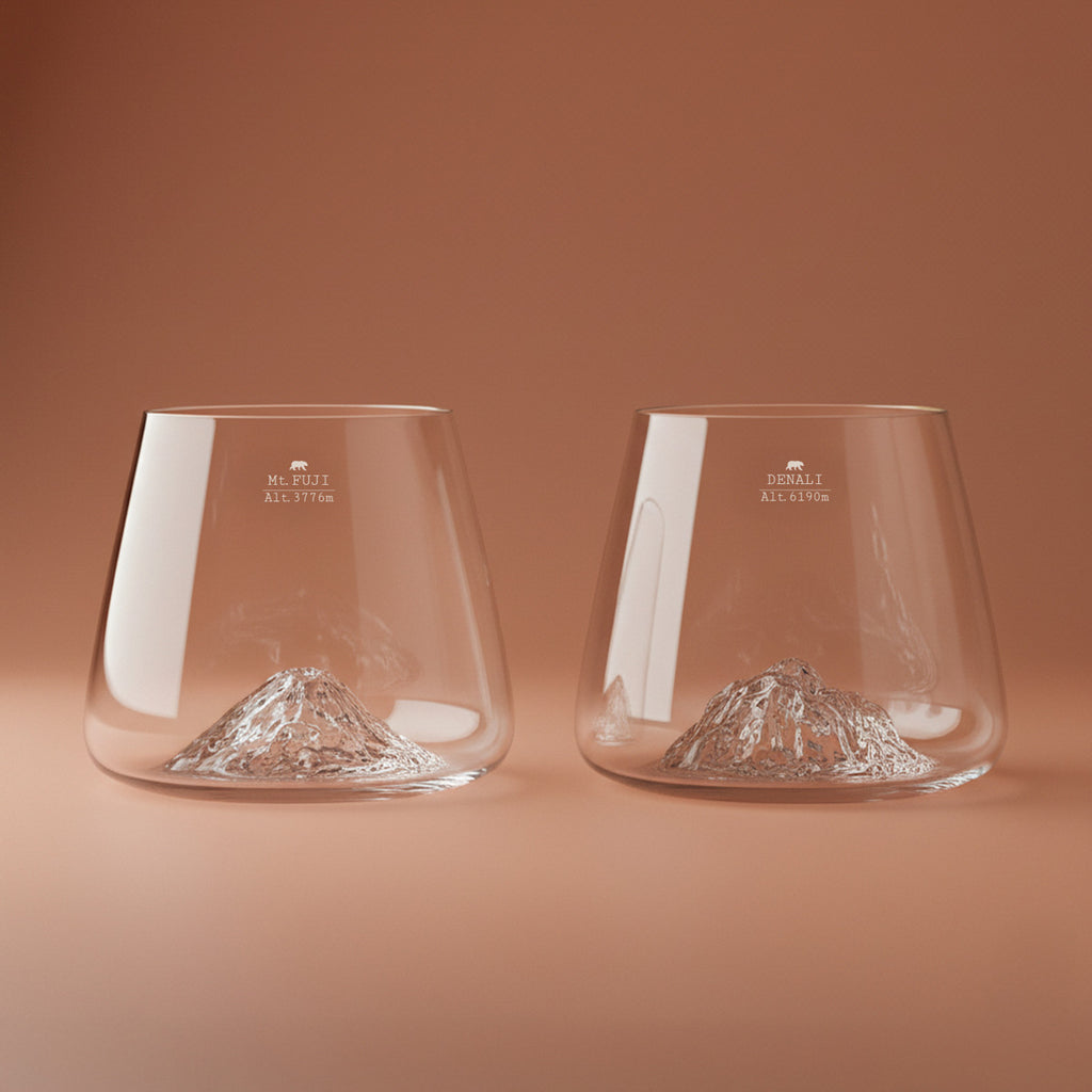 DESIGN WHISKY GLAS - MT FUJI & DENALI