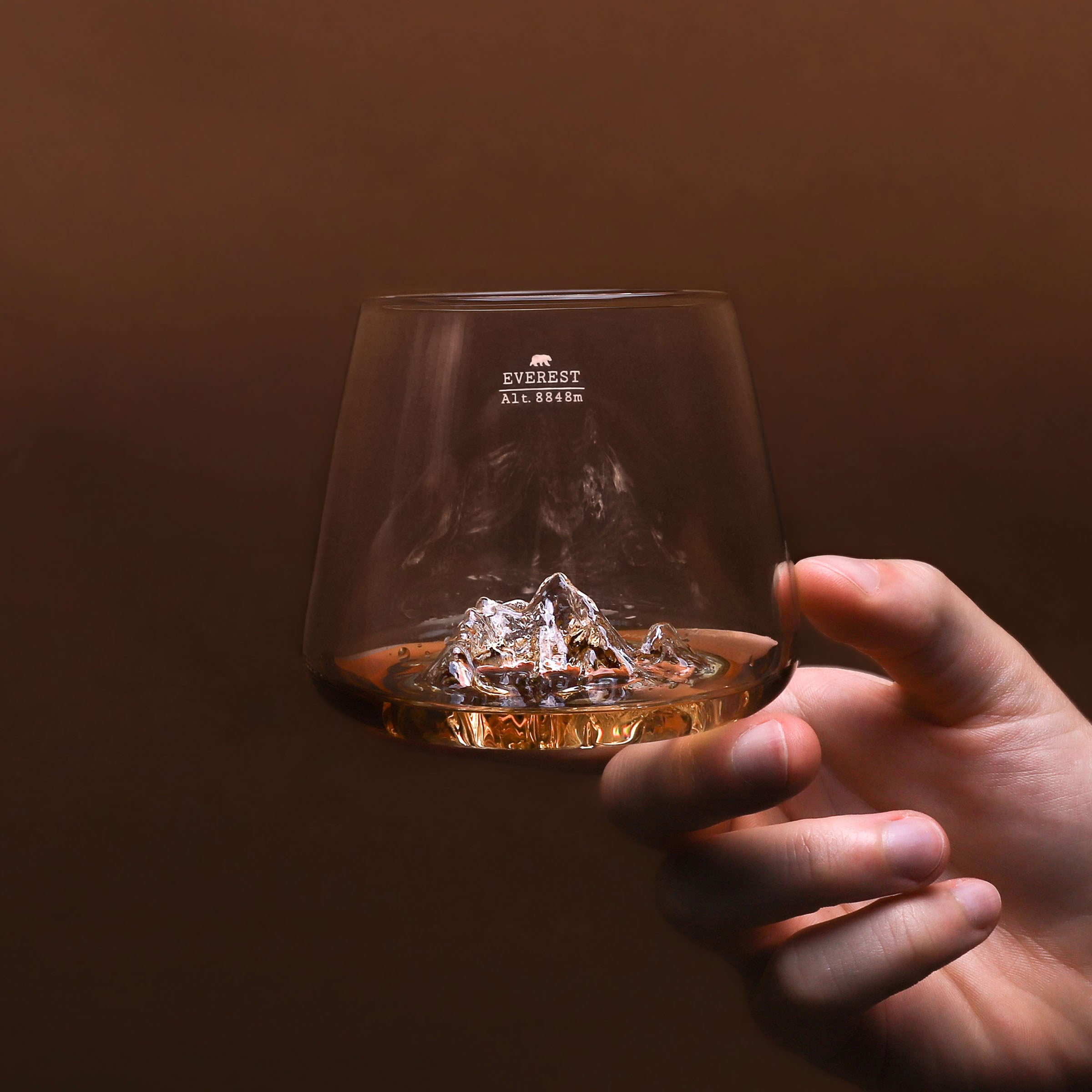 DESIGN WHISKY GLAS - EVERST & MT BLANC mountain 3Scoutz 2