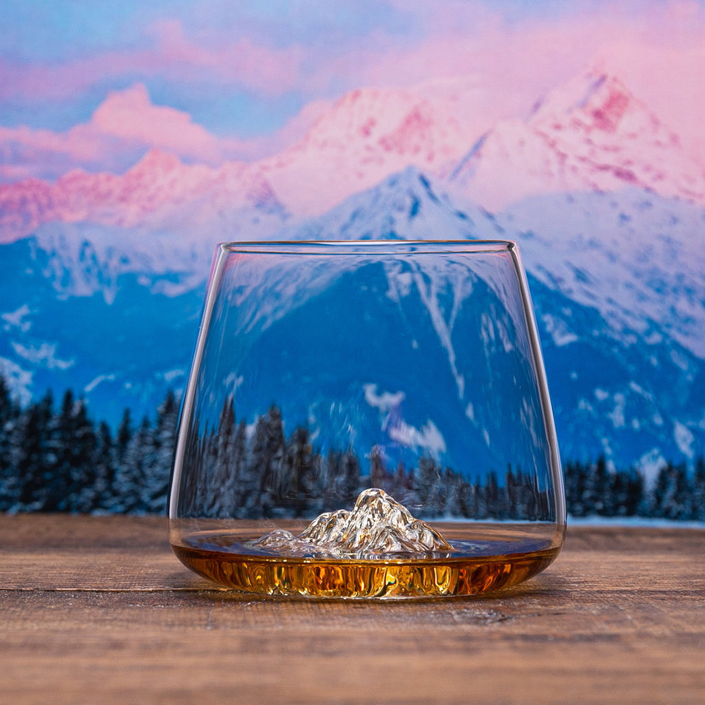 DESIGN WHISKY GLAS - EVERST & MT BLANC mountain 3Scoutz 4