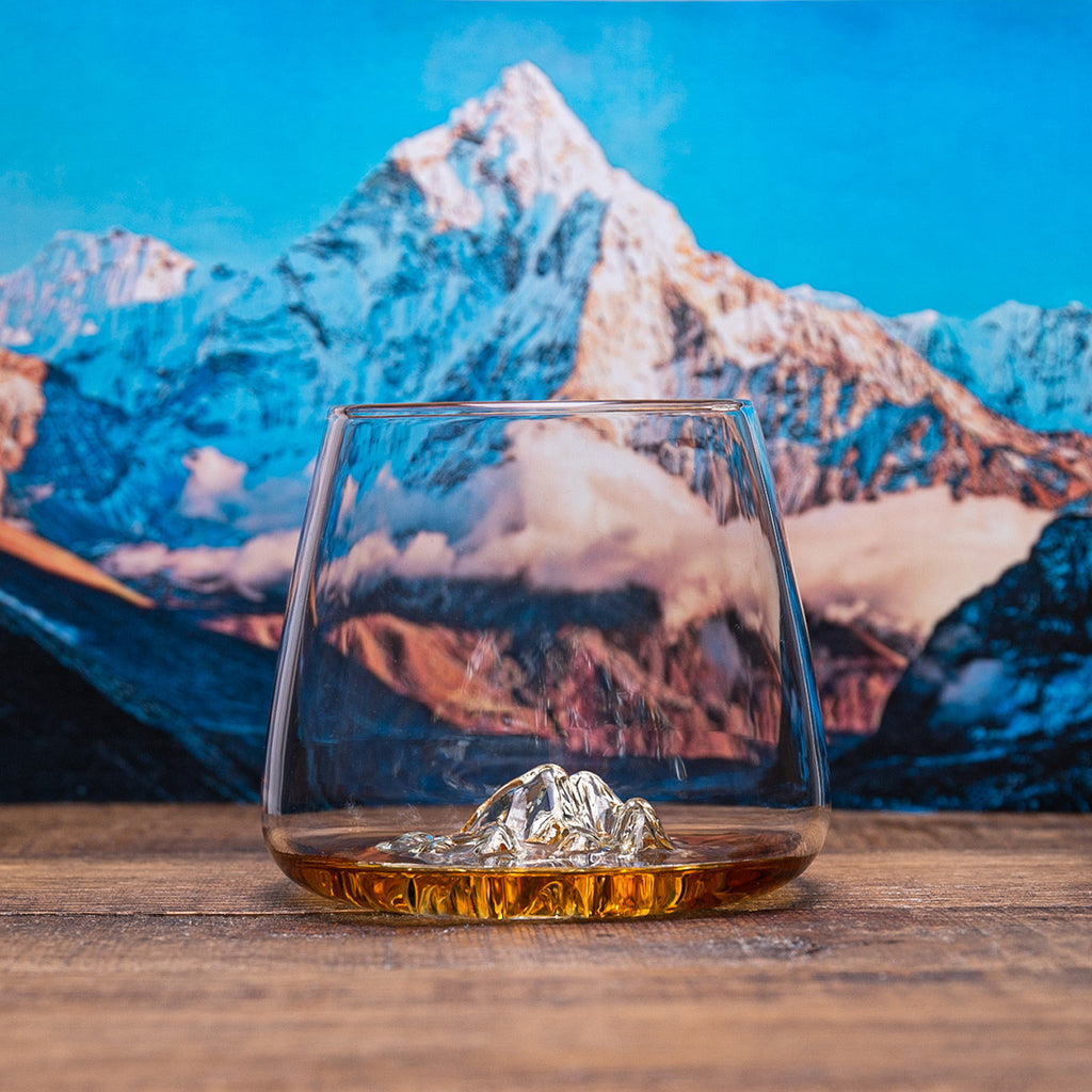 DESIGN WHISKY GLAS - EVERST & MT BLANC