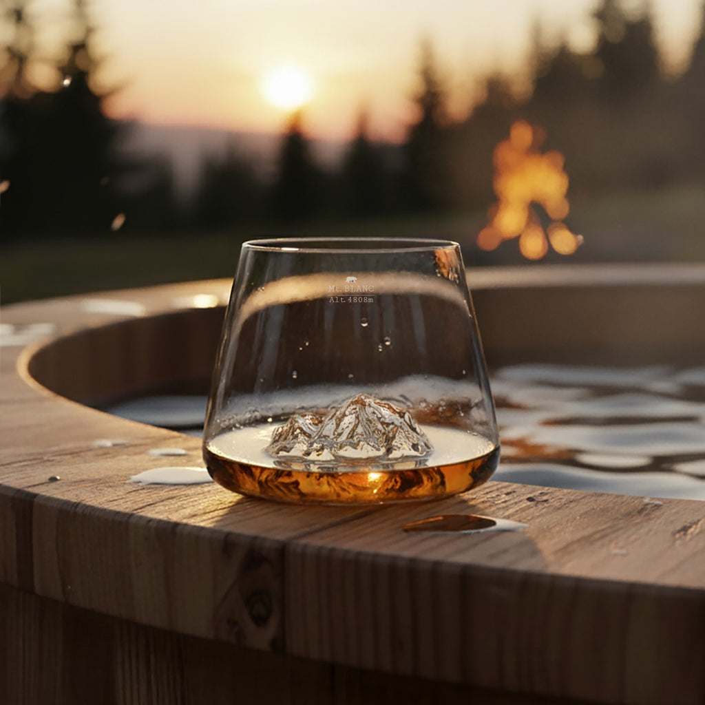 DESIGN WHISKY GLAS - EVERST & MT BLANC