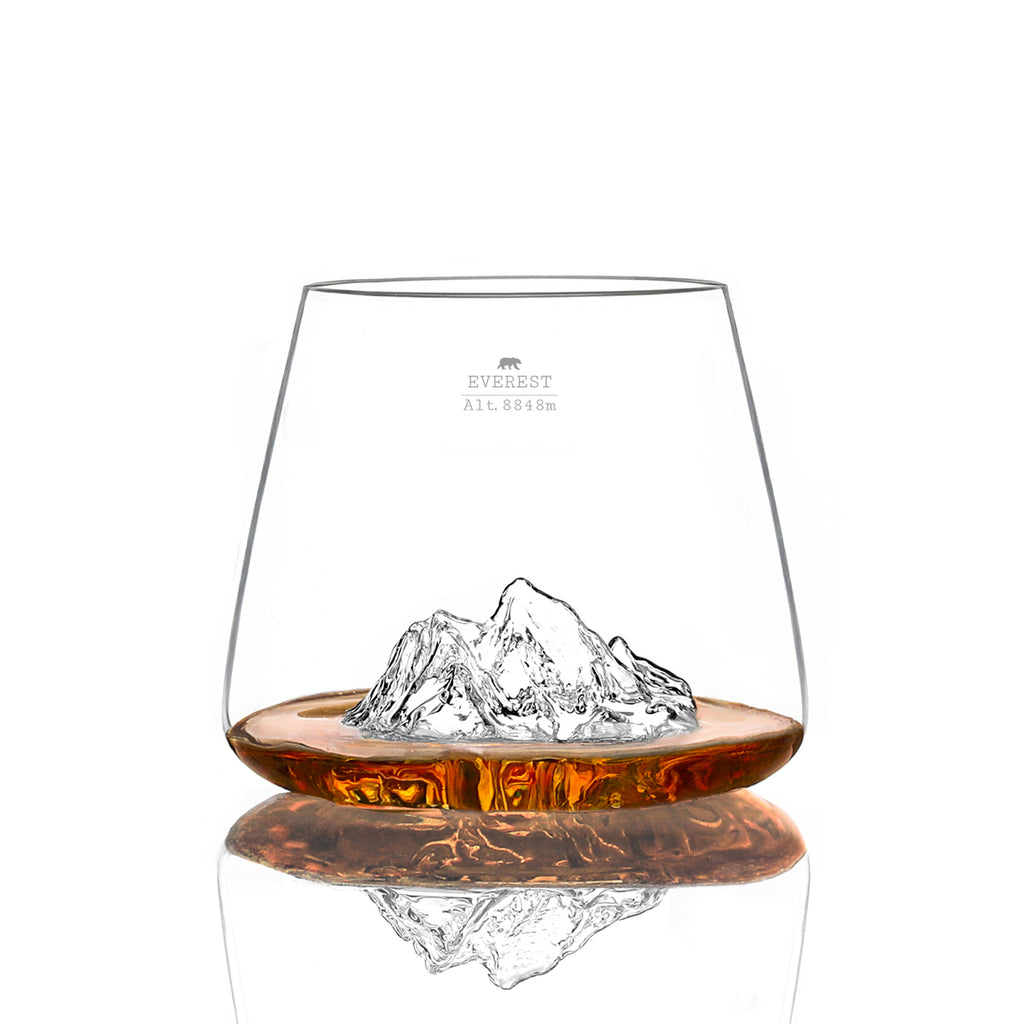 DESIGN WHISKY GLAS - EVERST & MT BLANC