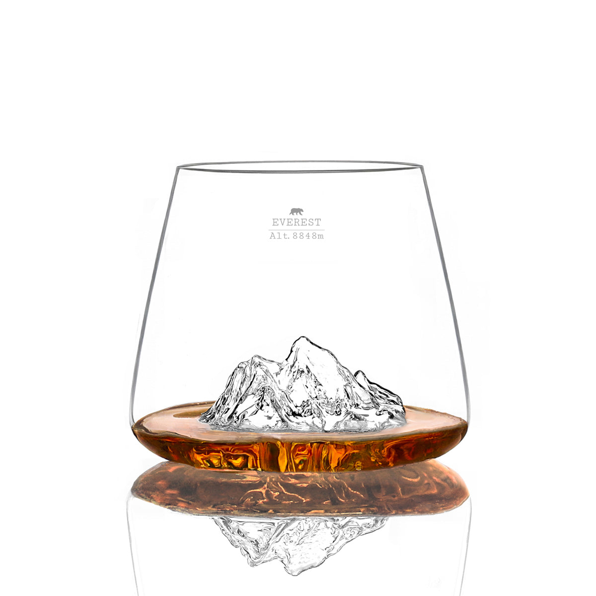 DESIGN WHISKY GLAS - EVERST & MT BLANC