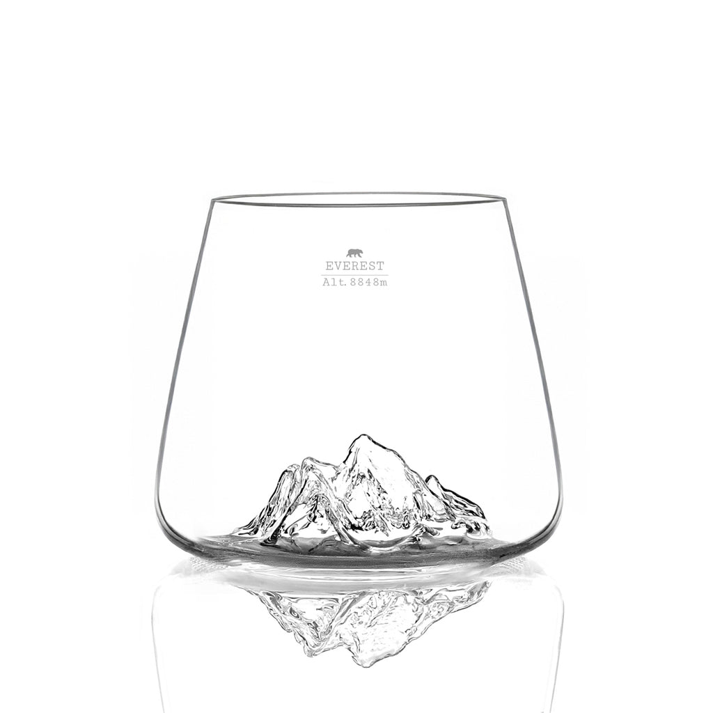 DESIGN WHISKY GLAS - EVERST & MT BLANC
