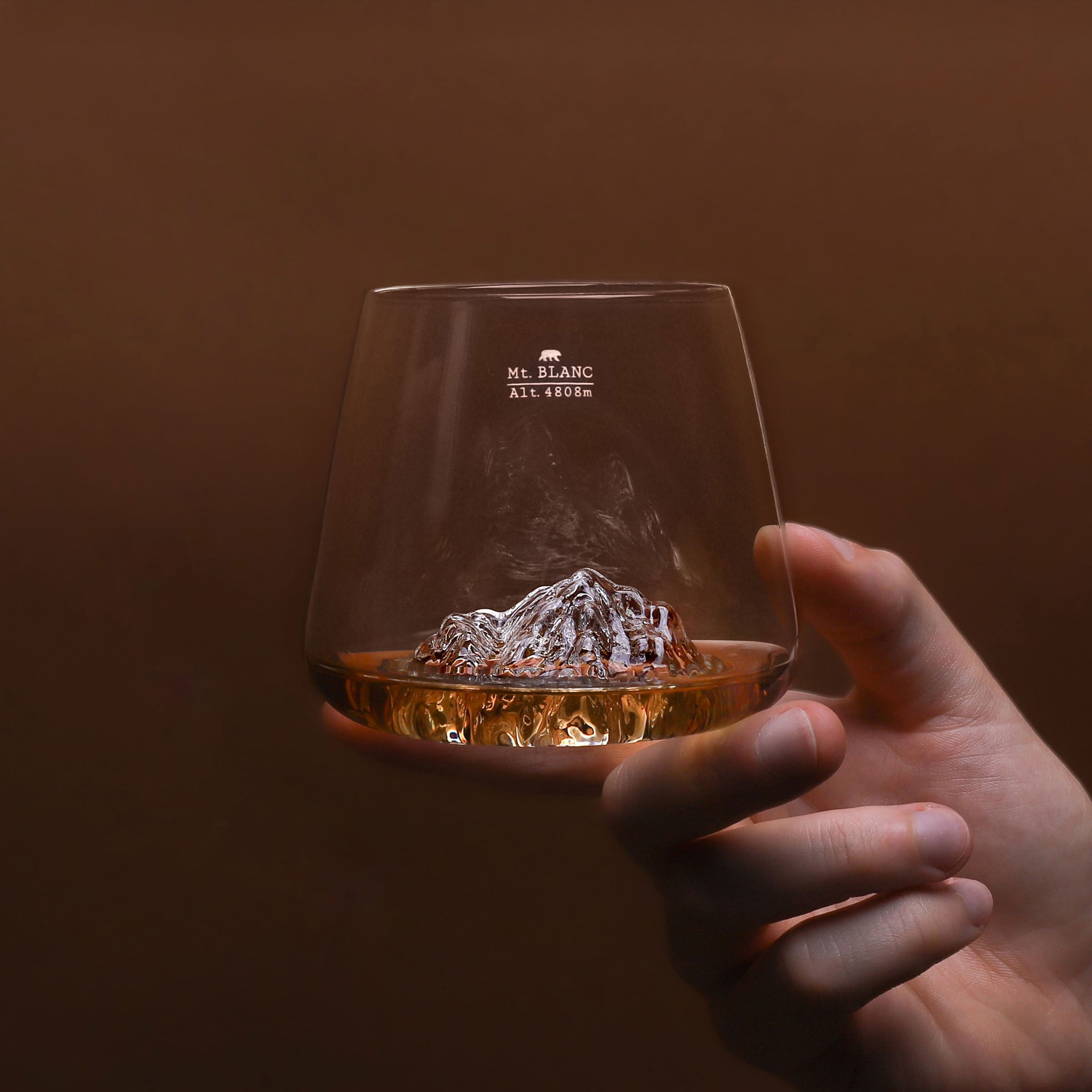 DESIGN WHISKY GLAS - EVERST & MT BLANC