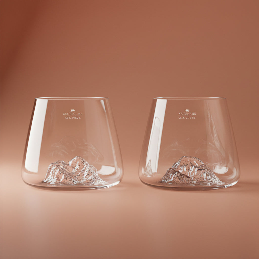 DESIGN WHISKY GLAS - ZUGSPITZE & WATZMANN