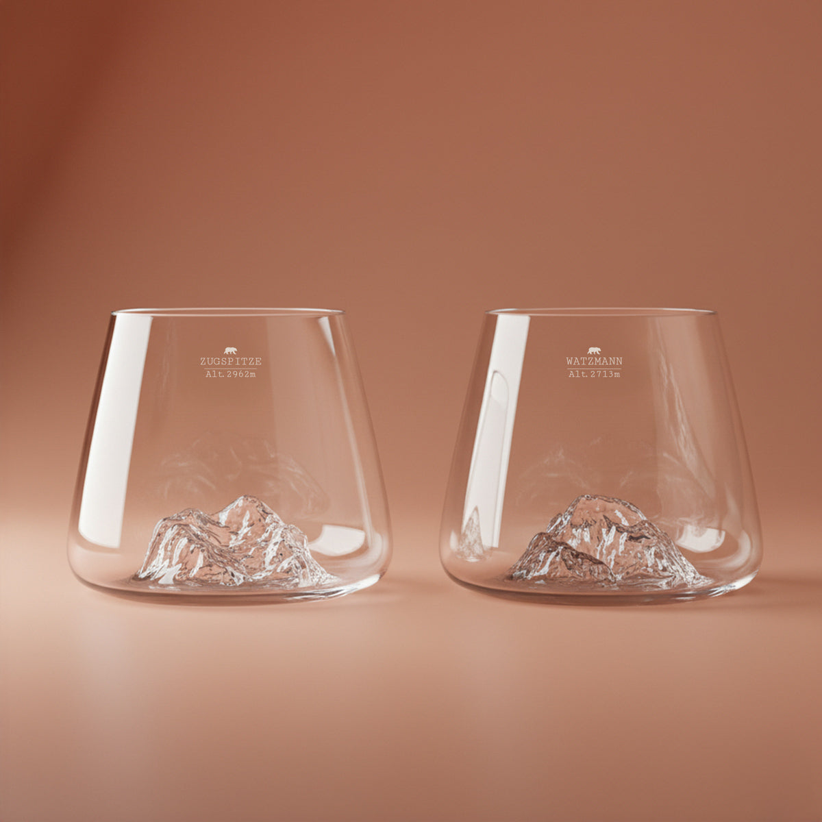 DESIGN WHISKY GLAS - ZUGSPITZE & WATZMANN